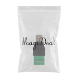 Maxbell USB 2.0 A Male Plug to 5 Pin/Way Female Bolt Screw Shield terminals Pluggable Type Adapter - Aladdin Shoppers