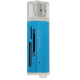 Maxbell USB 2.0 Memory Card Reader Adapter for Micro SD SDHC TF M2 MMC MS PRO Blue - Aladdin Shoppers