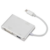 Maxbell USB-C (Type C) to HDMI DVI 4K VGA Multilport Adaptor Converter with USB 3.0 - Aladdin Shoppers