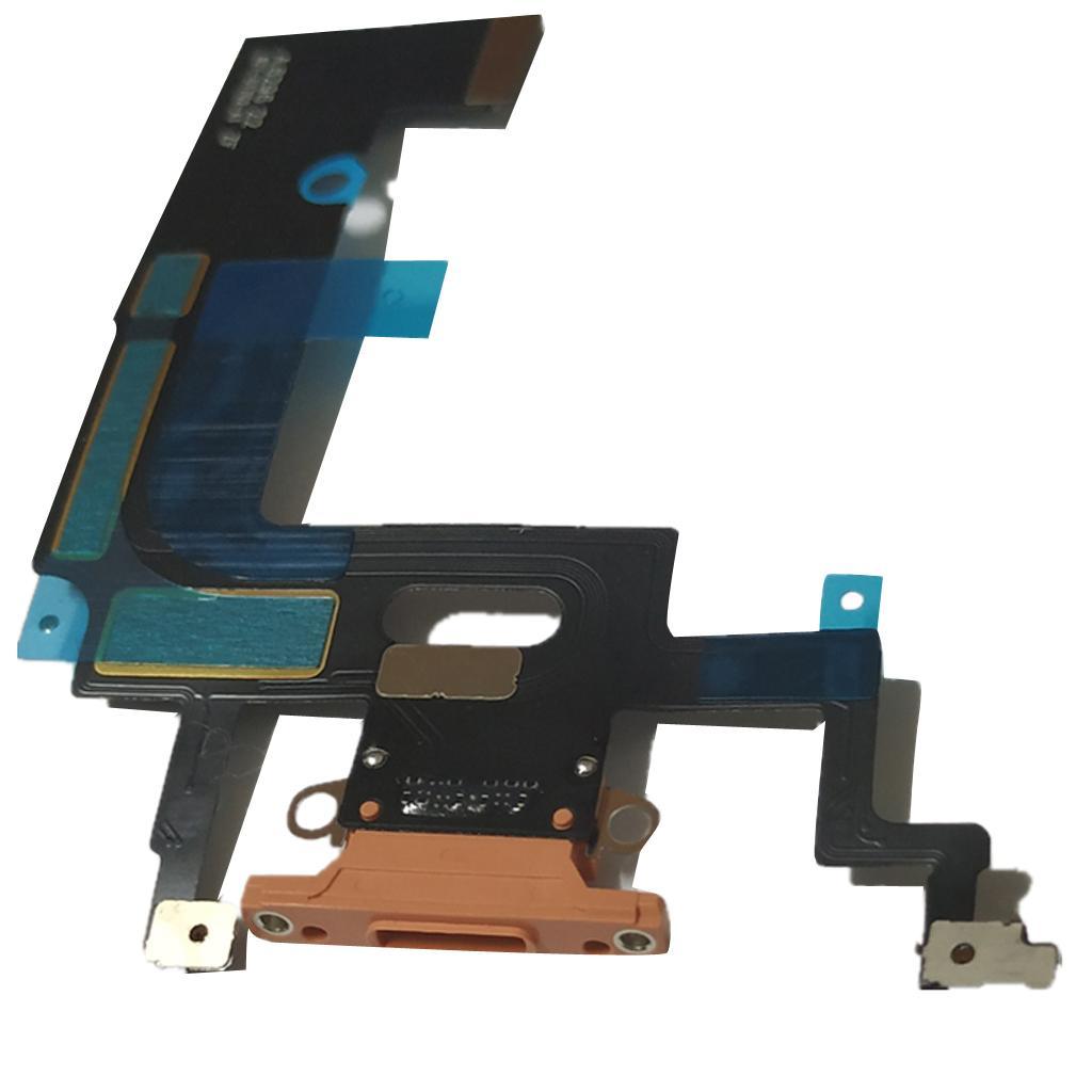 Maxbell USB Charging Charger Mic Port Dock Connector Flex Cable Repair for iPhone xr Orange - Aladdin Shoppers