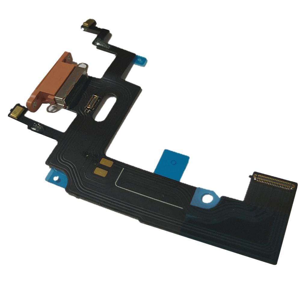 Maxbell USB Charging Charger Mic Port Dock Connector Flex Cable Repair for iPhone xr Orange - Aladdin Shoppers