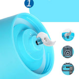 Maxbell USB Electric Fruit Juicer Handheld Juice Blender Juice Cup Bottle Blue 3S - Aladdin Shoppers