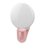 Maxbell USB Rechargeable Mini 20LED Fill-in Selfie Ring Light For Camera Phone Pink - Aladdin Shoppers