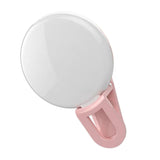 Maxbell USB Rechargeable Mini 20LED Fill-in Selfie Ring Light For Camera Phone Pink - Aladdin Shoppers
