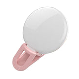 Maxbell USB Rechargeable Mini 20LED Fill-in Selfie Ring Light For Camera Phone Pink - Aladdin Shoppers