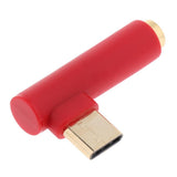 Maxbell USB Type C Male to 3.5mm Earphone Female Audio Adapter for Xiaomi Red - Aladdin Shoppers