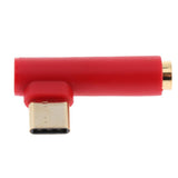 Maxbell USB Type C Male to 3.5mm Earphone Female Audio Adapter for Xiaomi Red - Aladdin Shoppers