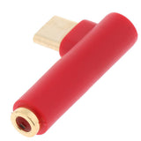 Maxbell USB Type C Male to 3.5mm Earphone Female Audio Adapter for Xiaomi Red - Aladdin Shoppers