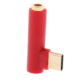 Maxbell USB Type C Male to 3.5mm Earphone Female Audio Adapter for Xiaomi Red - Aladdin Shoppers