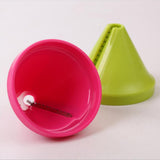 Maxbell Vegetable Cutter Funnel Manual Fruit Cucumber Carrot Chopper Slicer Rose Red - Aladdin Shoppers
