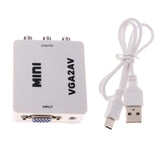 Maxbell VGA to RCA AV Converter VGA2AV Audio Adapter Support 1080P NTSC PAL for PC - Aladdin Shoppers