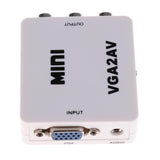 Maxbell VGA to RCA AV Converter VGA2AV Audio Adapter Support 1080P NTSC PAL for PC - Aladdin Shoppers