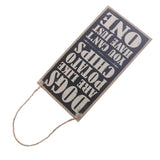 Maxbell Vintage Dogs are like Potato Chips Board Plaque Quote Wooden Board Hanging Plaque - Aladdin Shoppers