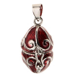 Maxbell Vintage Filigree Flower Wrapped Enamel Box Urn Pendant Cremation Jewelry - Aladdin Shoppers