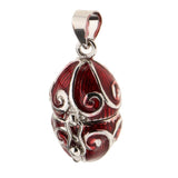 Maxbell Vintage Filigree Flower Wrapped Enamel Box Urn Pendant Cremation Jewelry - Aladdin Shoppers
