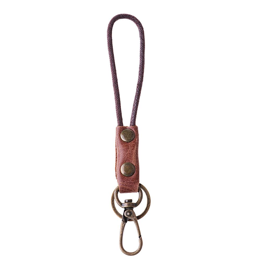 Maxbell Vintage Leather Lanyard Neck Wrist Strap ID Card Badge Phone Key Holder 15cm Finger strap - Aladdin Shoppers
