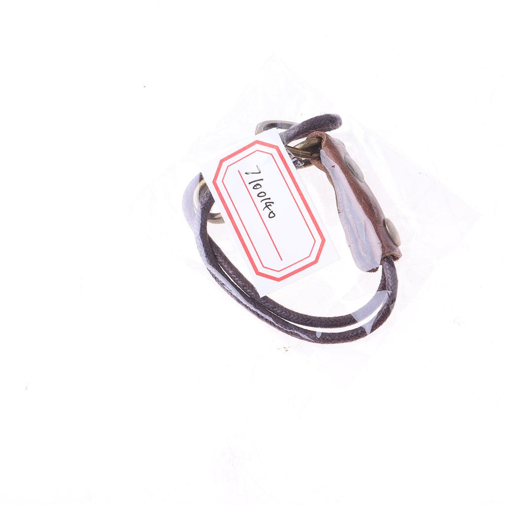 Maxbell Vintage Leather Lanyard Neck Wrist Strap ID Card Badge Phone Key Holder 23cm Wrist strap - Aladdin Shoppers