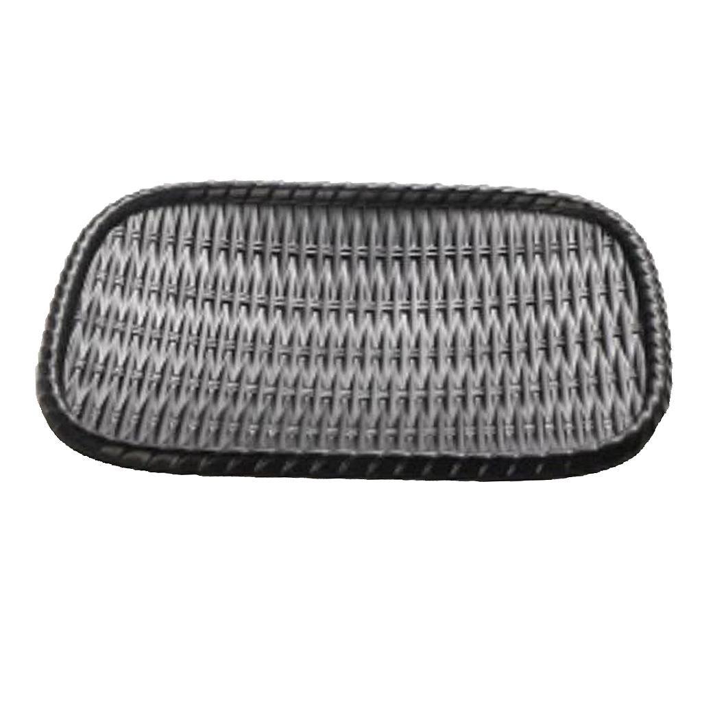 Maxbell Vintage Rattan Cake Basket Wicker Storage Box Hand Knitting Boxes Black - Aladdin Shoppers