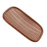 Maxbell Vintage Rattan Cake Basket Wicker Storage Box Hand Knitting Boxes Brown - Aladdin Shoppers