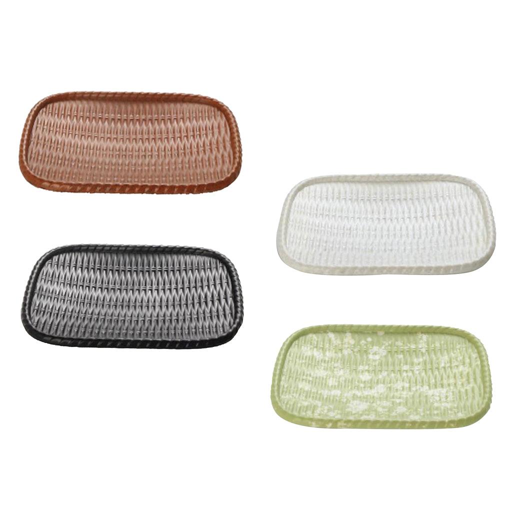 Maxbell Vintage Rattan Cake Basket Wicker Storage Box Hand Knitting Boxes Brown - Aladdin Shoppers