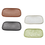 Maxbell Vintage Rattan Cake Basket Wicker Storage Box Hand Knitting Boxes Brown - Aladdin Shoppers