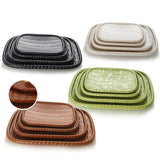 Maxbell Vintage Rattan Cake Basket Wicker Storage Box Hand Knitting Boxes Brown - Aladdin Shoppers
