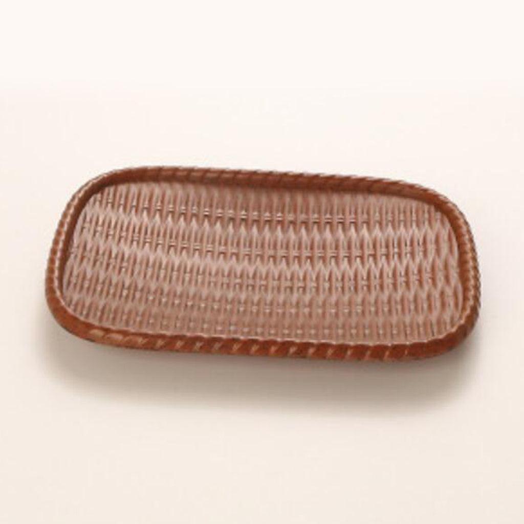 Maxbell Vintage Rattan Cake Basket Wicker Storage Box Hand Knitting Boxes Brown - Aladdin Shoppers