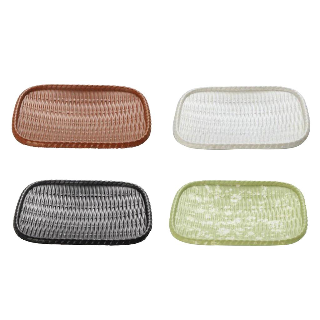Maxbell Vintage Rattan Cake Basket Wicker Storage Box Hand Knitting Boxes Brown - Aladdin Shoppers