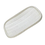 Maxbell Vintage Rattan Cake Basket Wicker Storage Box Hand Knitting Boxes White - Aladdin Shoppers