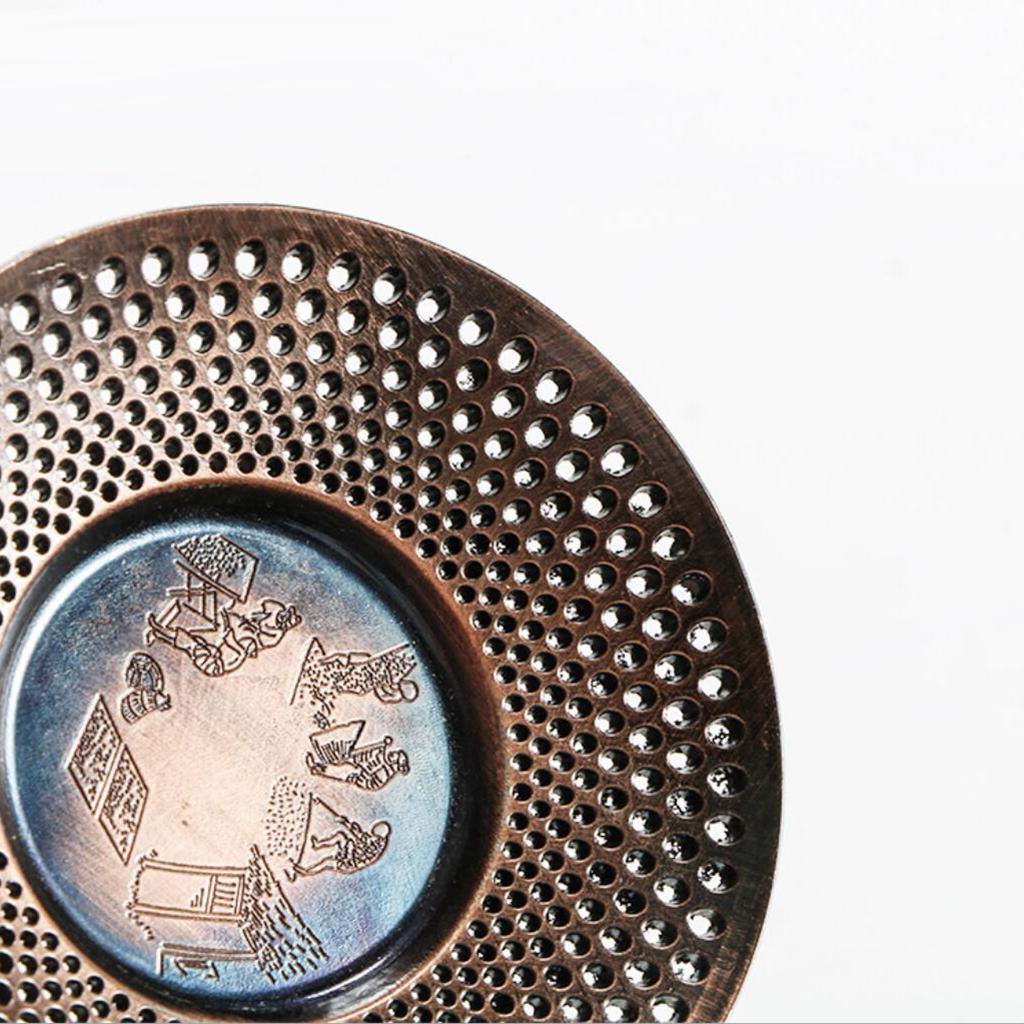 Maxbell Vintage Style Tea Cup Coaster For Drinks Coffee Tea Cups Gifts Red Bronze - Aladdin Shoppers