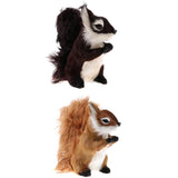 Maxbell Vivid Simulation Plush Animal Model Figures Home Decoration Kids Toy Birthday Gift - Brown Squirrel - Aladdin Shoppers