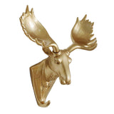 Maxbell Wall Mounted Resin Animal Hooks Coat Hat Hanger Holder Gold Elk - Aladdin Shoppers