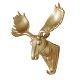 Maxbell Wall Mounted Resin Animal Hooks Coat Hat Hanger Holder Gold Elk - Aladdin Shoppers