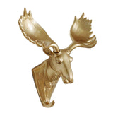 Maxbell Wall Mounted Resin Animal Hooks Coat Hat Hanger Holder Gold Elk - Aladdin Shoppers