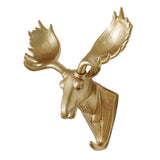 Maxbell Wall Mounted Resin Animal Hooks Coat Hat Hanger Holder Gold Elk - Aladdin Shoppers