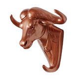 Maxbell Wall Mounted Resin Animal Hooks Coat Hat Hanger Holder Rose Gold Cow - Aladdin Shoppers