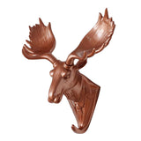 Maxbell Wall Mounted Resin Animal Hooks Coat Hat Hanger Holder Rose Gold Elk - Aladdin Shoppers