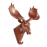 Maxbell Wall Mounted Resin Animal Hooks Coat Hat Hanger Holder Rose Gold Elk - Aladdin Shoppers