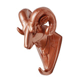 Maxbell Wall Mounted Resin Animal Hooks Coat Hat Hanger Holder Rose Gold Goat - Aladdin Shoppers