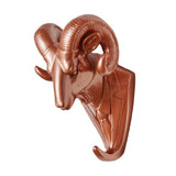 Maxbell Wall Mounted Resin Animal Hooks Coat Hat Hanger Holder Rose Gold Goat - Aladdin Shoppers