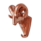 Maxbell Wall Mounted Resin Animal Hooks Coat Hat Hanger Holder Rose Gold Goat - Aladdin Shoppers