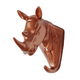 Maxbell Wall Mounted Resin Animal Hooks Coat Hat Hanger Holder Rose Gold Rhinoceros - Aladdin Shoppers