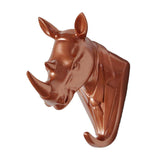 Maxbell Wall Mounted Resin Animal Hooks Coat Hat Hanger Holder Rose Gold Rhinoceros - Aladdin Shoppers