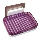 Maxbell Wall Mounted Soap Holder Dish Soap Box Tray Self Adhesive Soap Case Purple - Aladdin Shoppers