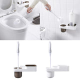 Maxbell Wall Mounted Toilet WC Washroom Brush Set with Holder Cleaning Tool Black - Aladdin Shoppers