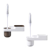 Maxbell Wall Mounted Toilet WC Washroom Brush Set with Holder Cleaning Tool Black - Aladdin Shoppers