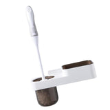 Maxbell Wall Mounted Toilet WC Washroom Brush Set with Holder Cleaning Tool Black - Aladdin Shoppers