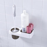 Maxbell Wall Mounted Toilet WC Washroom Brush Set with Holder Cleaning Tool Black - Aladdin Shoppers