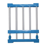 Maxbell Wardrobe Closet Storage Rack Layered Partition Board Shelf Sky Blue 50-80cm - Aladdin Shoppers