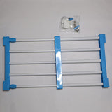 Maxbell Wardrobe Closet Storage Rack Layered Partition Board Shelf Sky Blue 50-80cm - Aladdin Shoppers